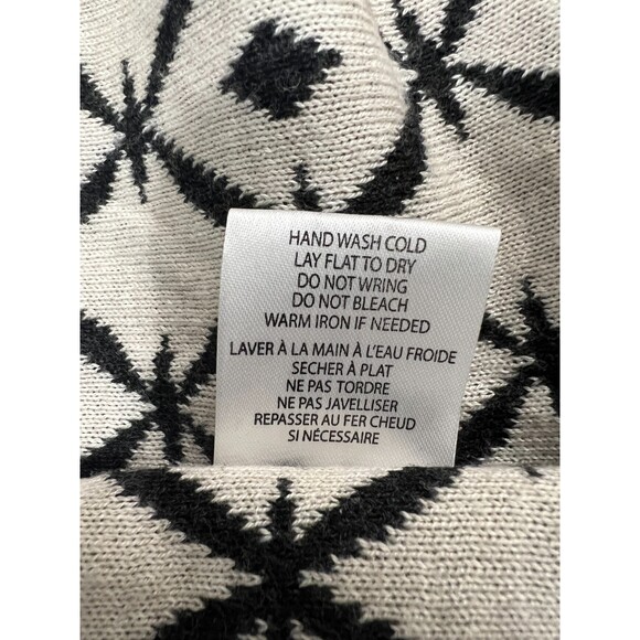 Belldini Women's Open Front Long Cardigan Black Cream Gold Yellow Size XL *READ* - Picture 8 of 12